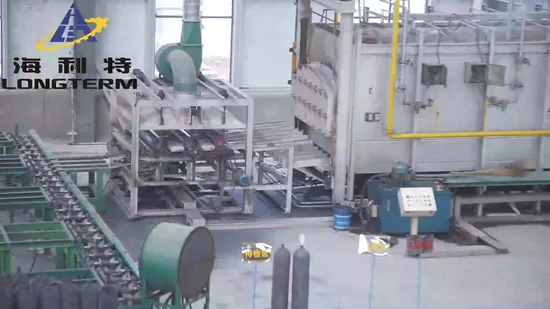 Forno di tempra/riscaldamento/indurimento per bombole di gas metano